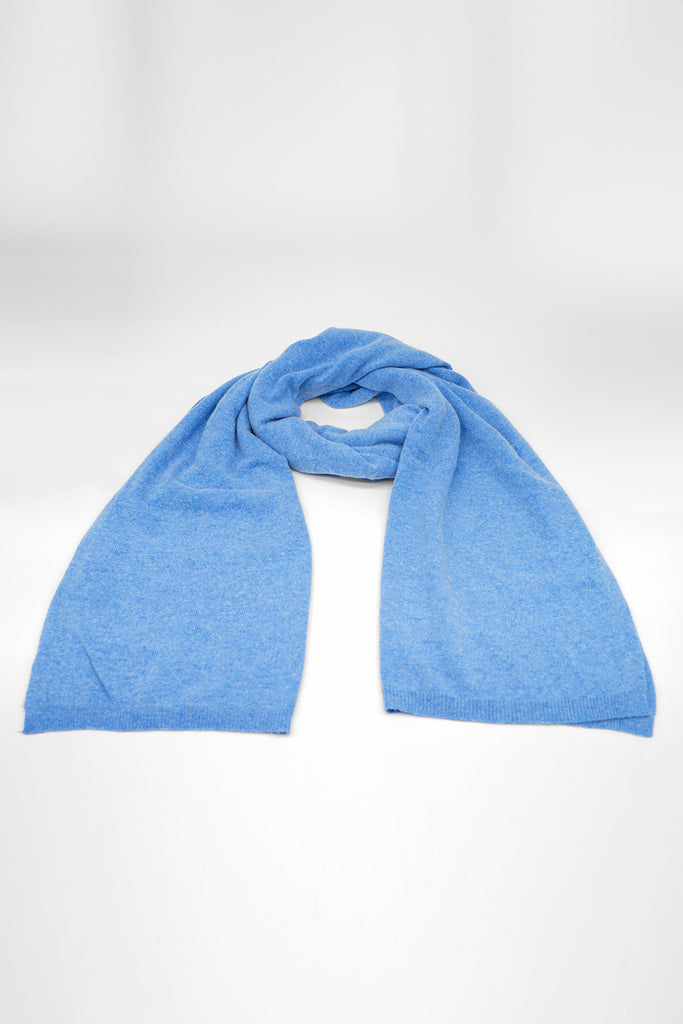 Schal aus Wolle-Kaschmir Mix in blau